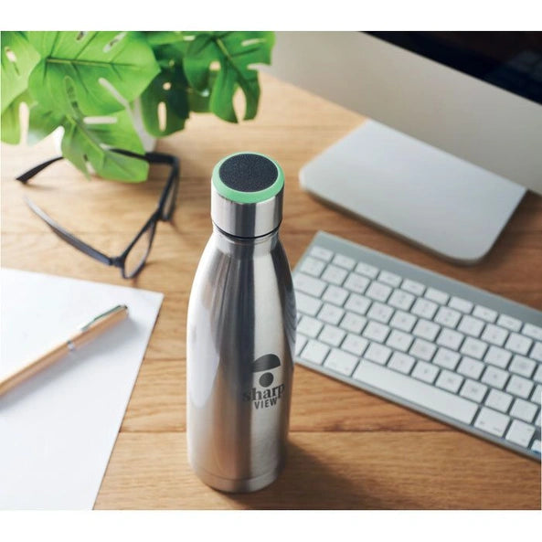 DEREO Smart Hydration Reminder Stainless Steel Bottle 500ml - Matt Silver