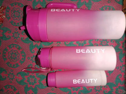 1200ml 3 in 1 Stanley Tumbler Mug - Gradient Colour Drinking Water Bottles  For Girls & Boys - Premium Quality Iced Coffee Mug